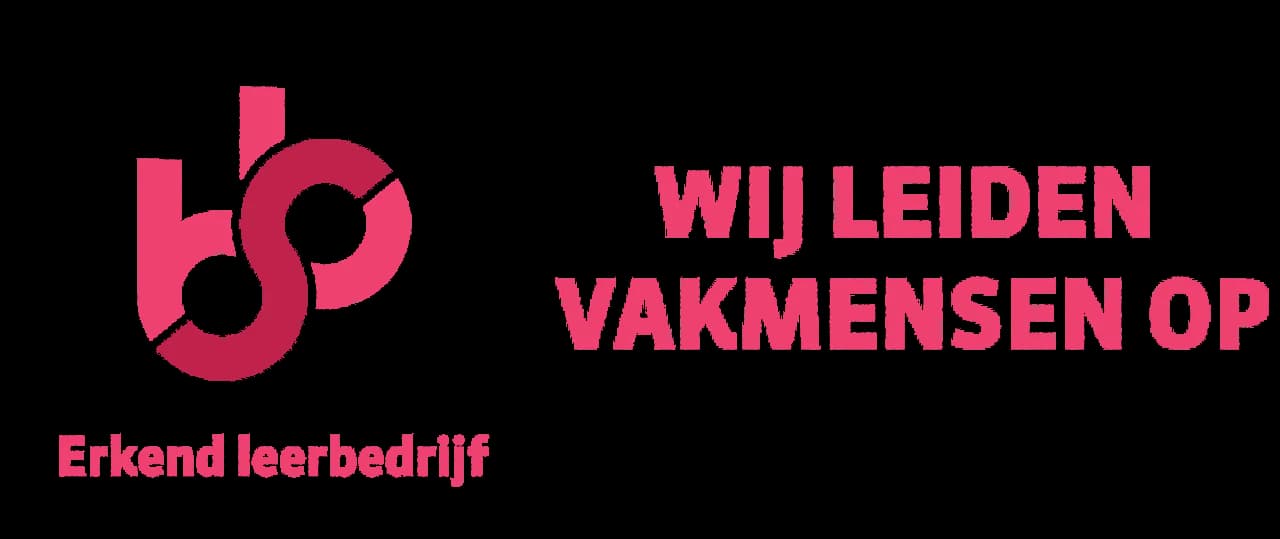 Erkend leerbedrijf logo roze