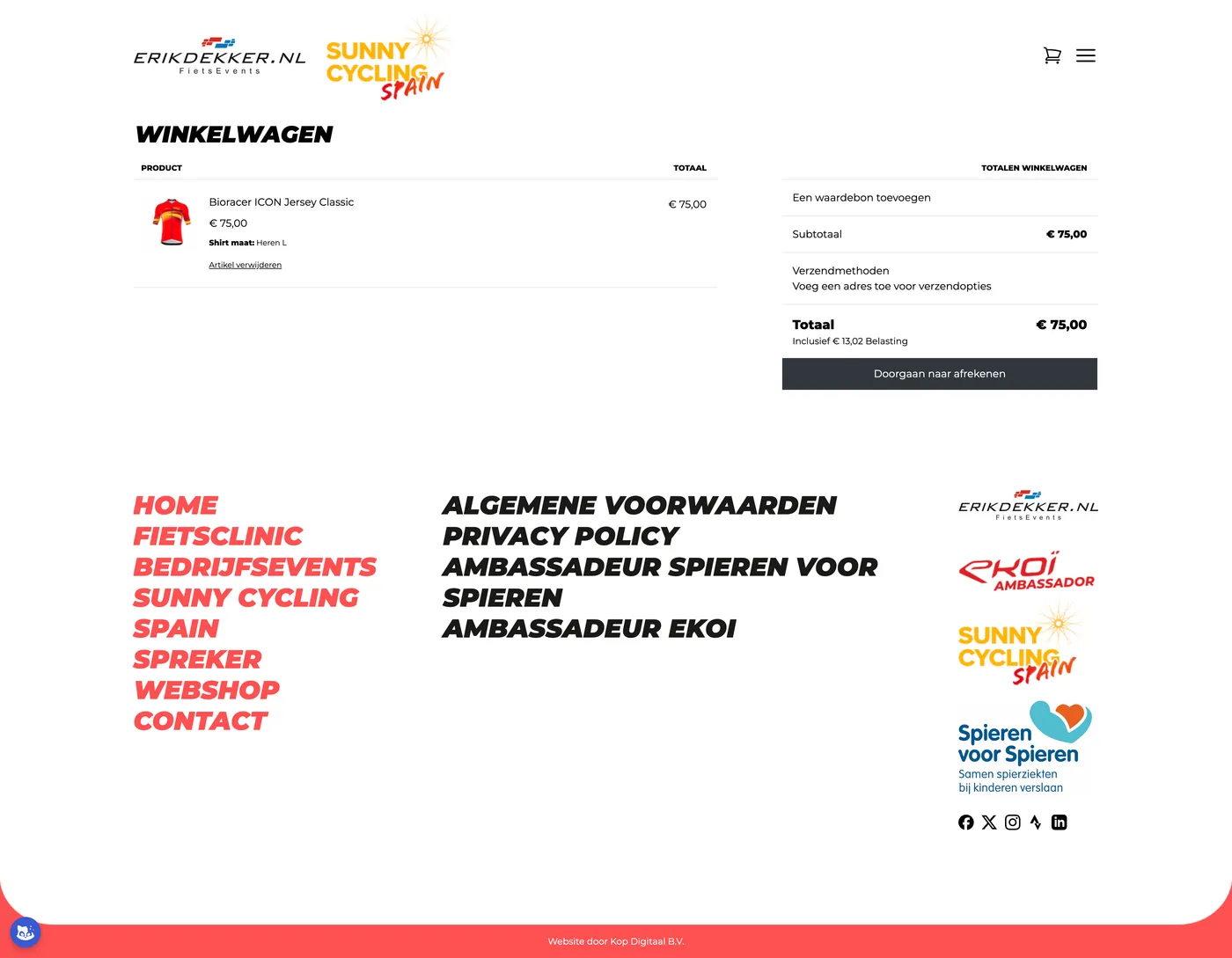 Case dubbele website voor Erik Dekker