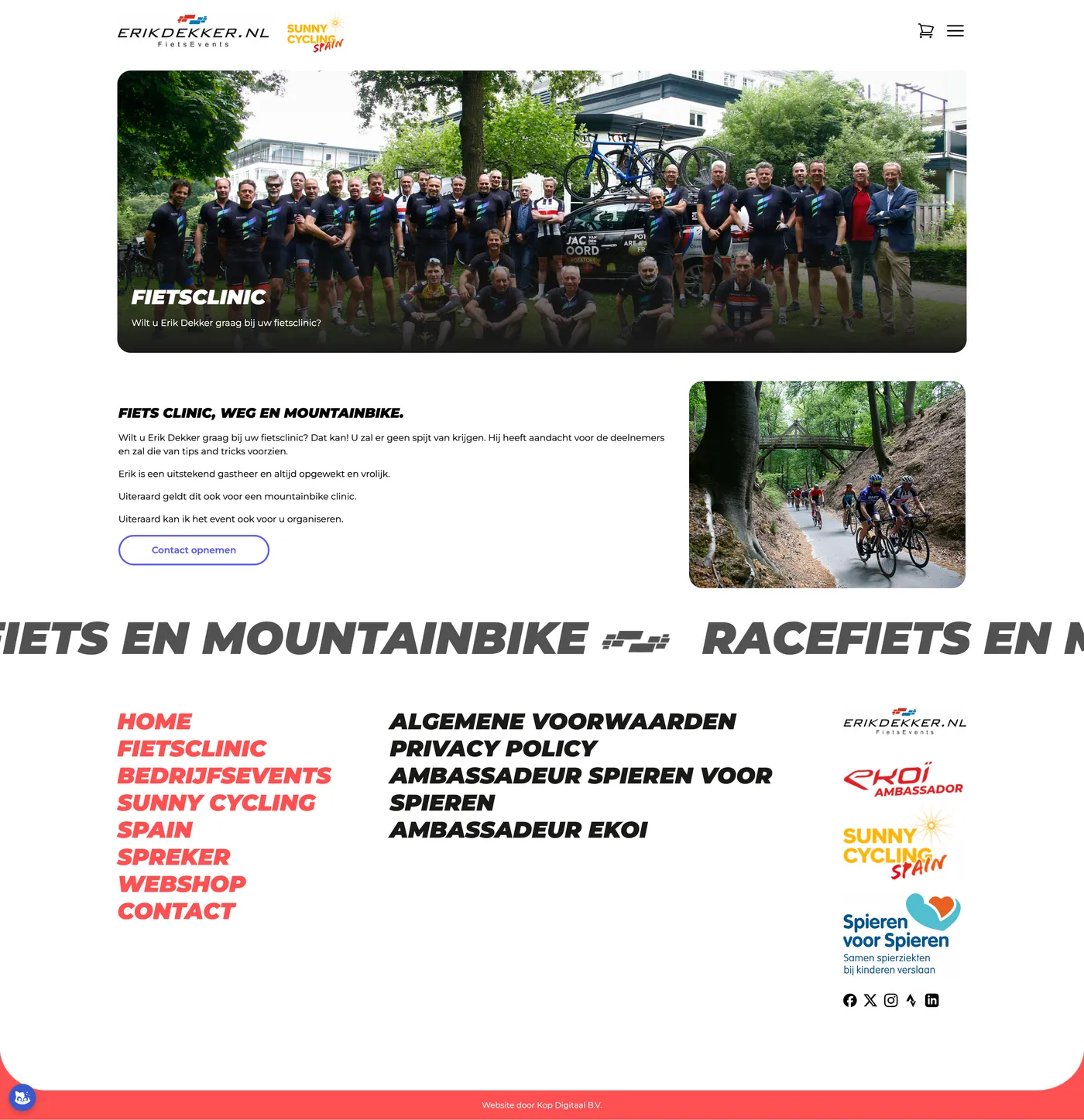 Case dubbele website voor Erik Dekker