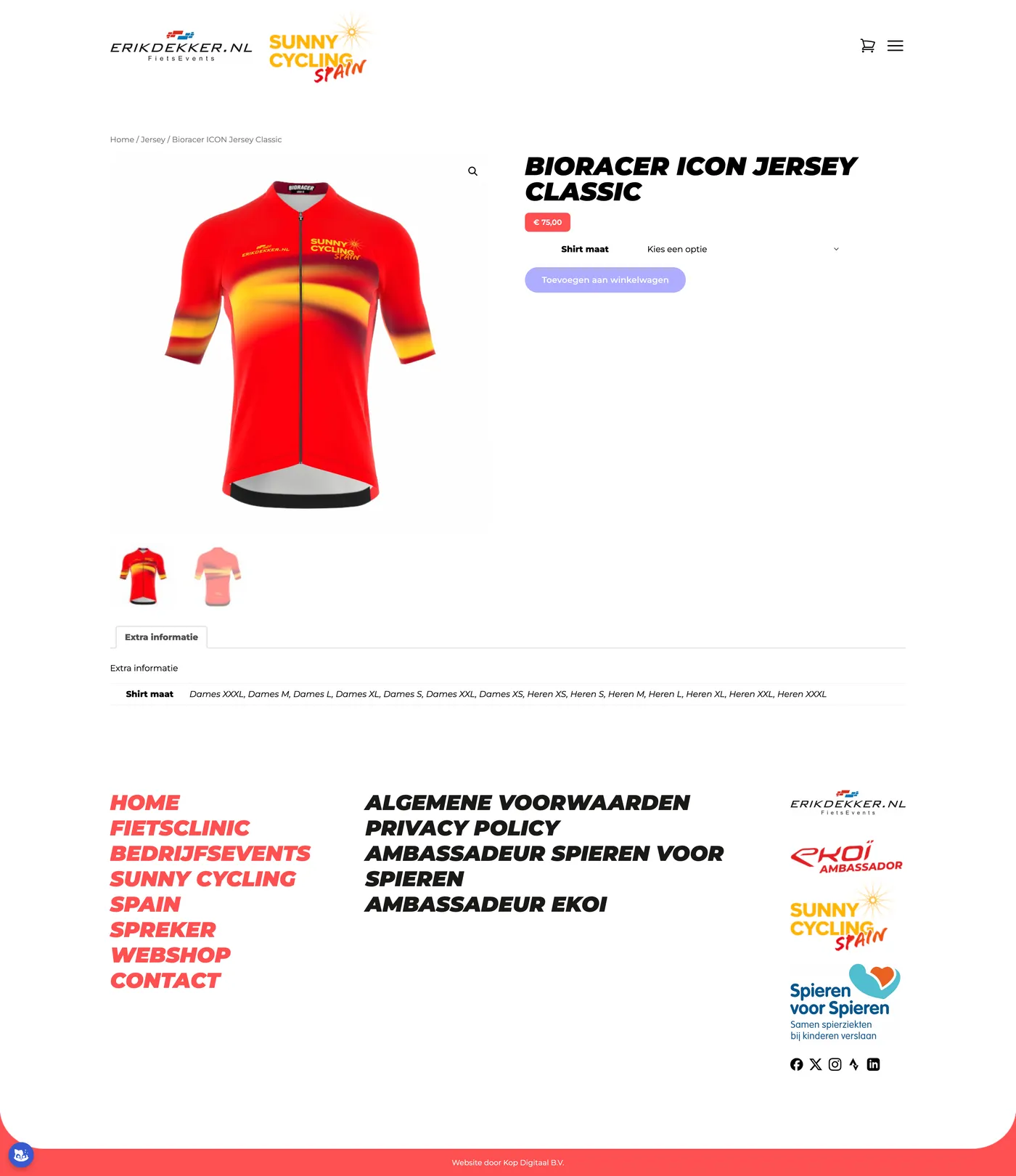 Case dubbele website voor Erik Dekker