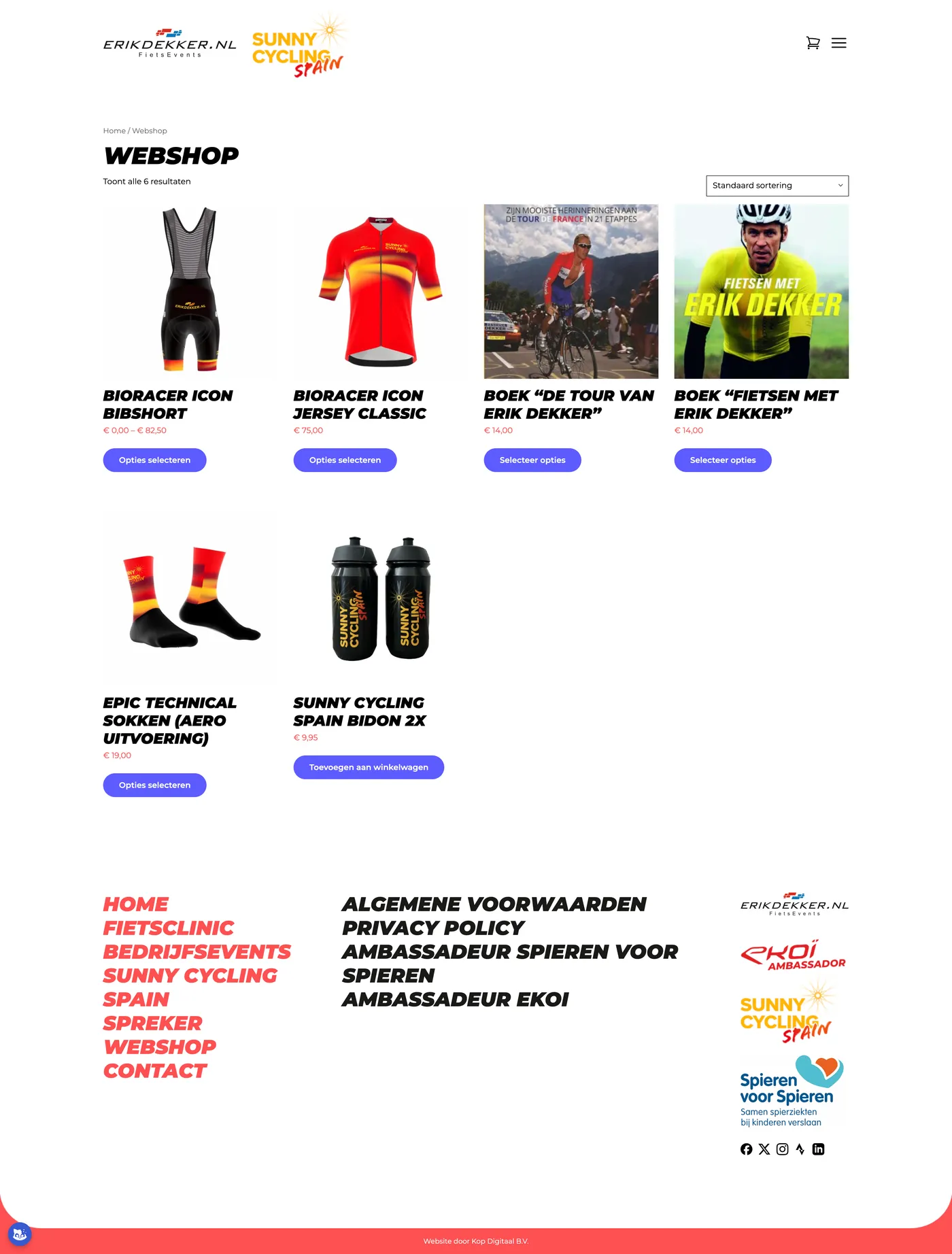 Case dubbele website voor Erik Dekker