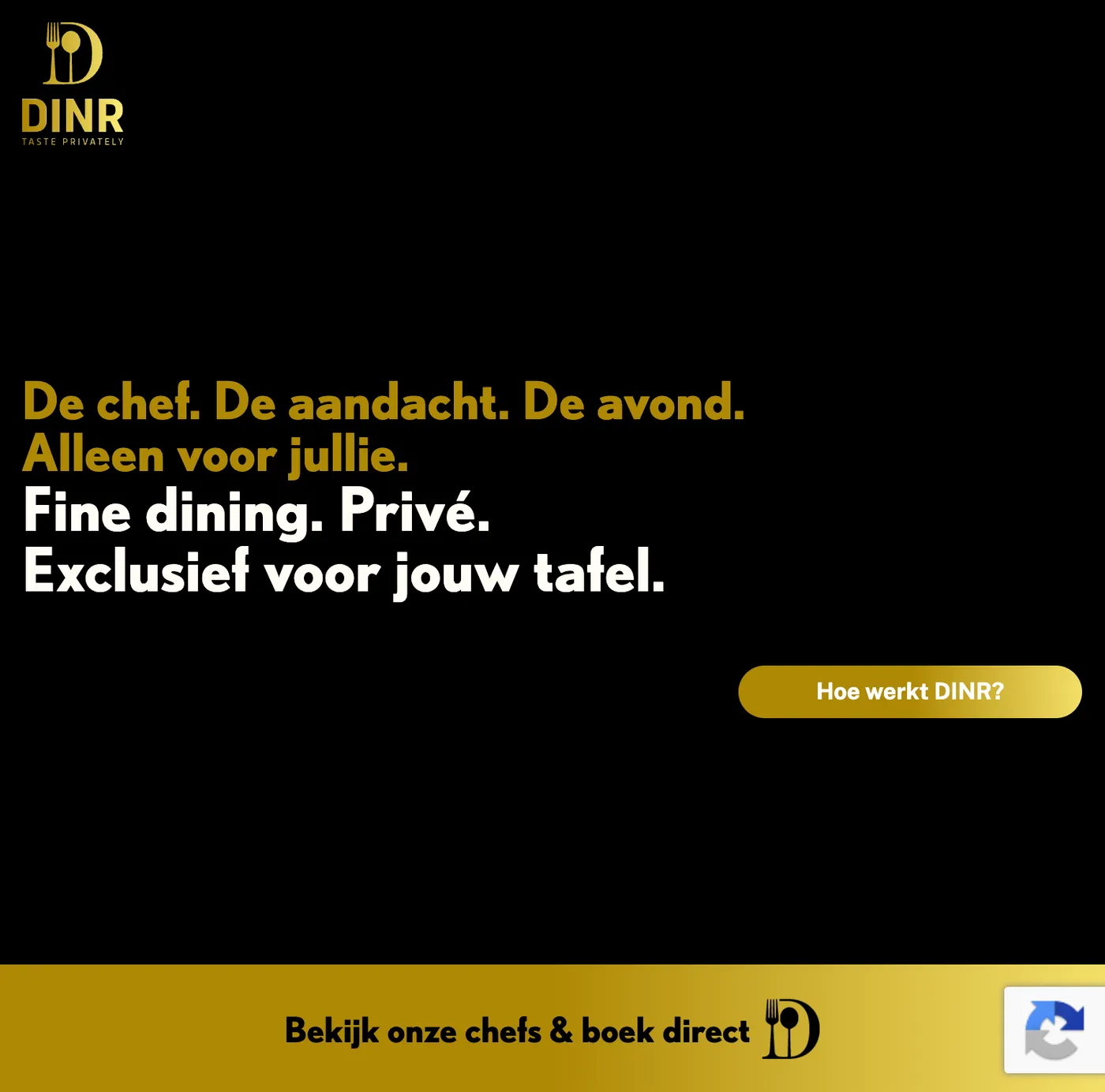 Case maatwerk website Dinr