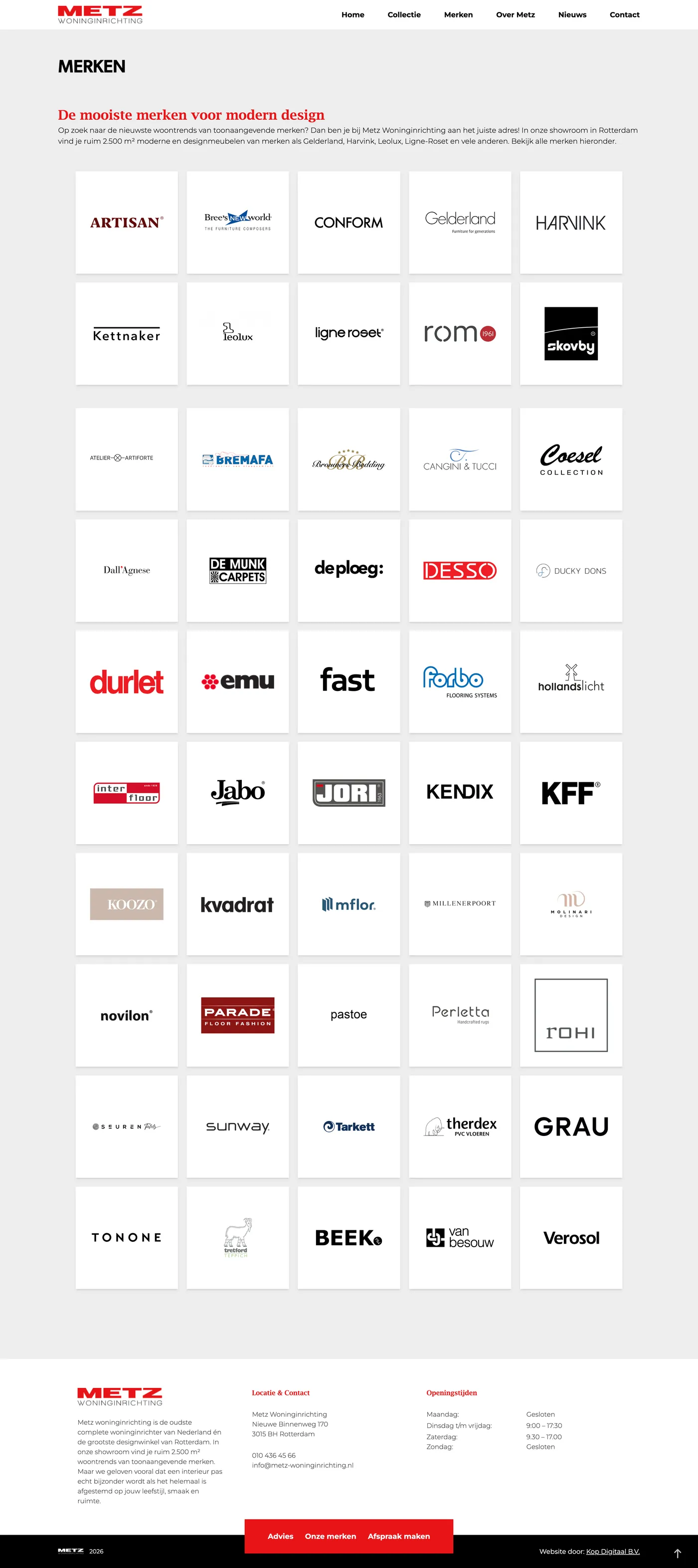 Case maatwerk website Metz