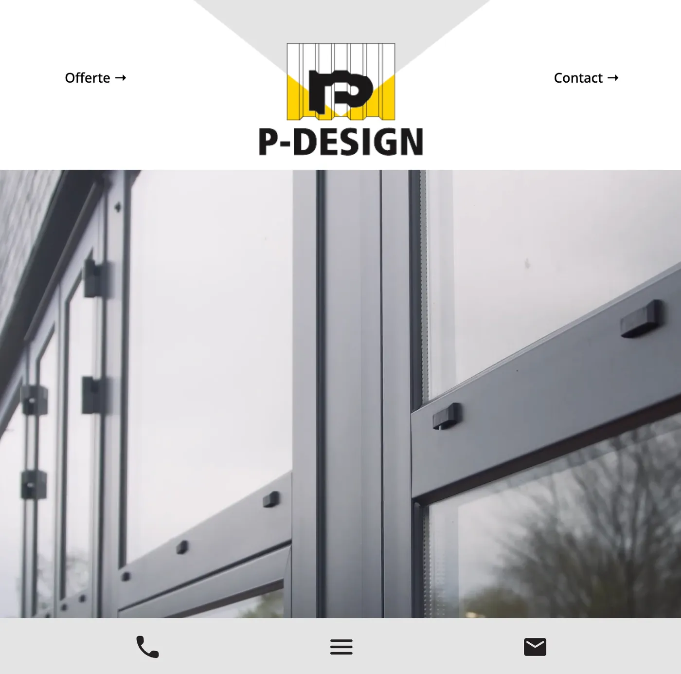 Case maatwerk website voor P-Design