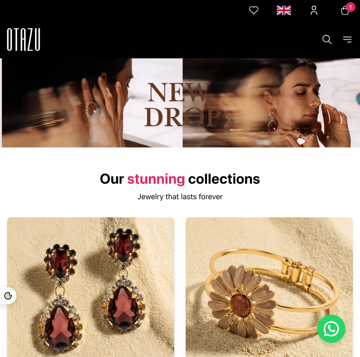 Case vendure multishop voor Otazu Jewelry