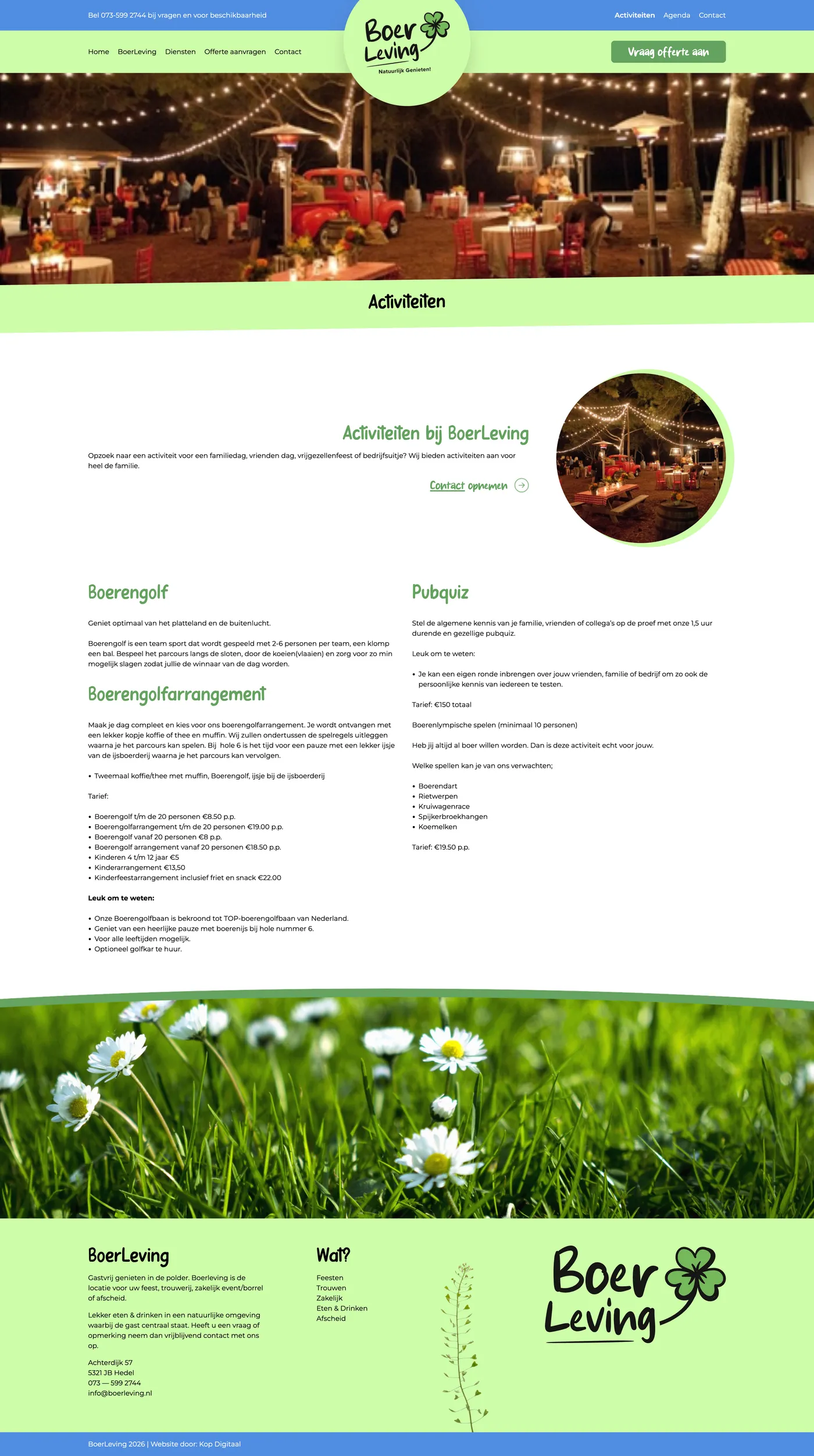 Case website en logo Boerleving