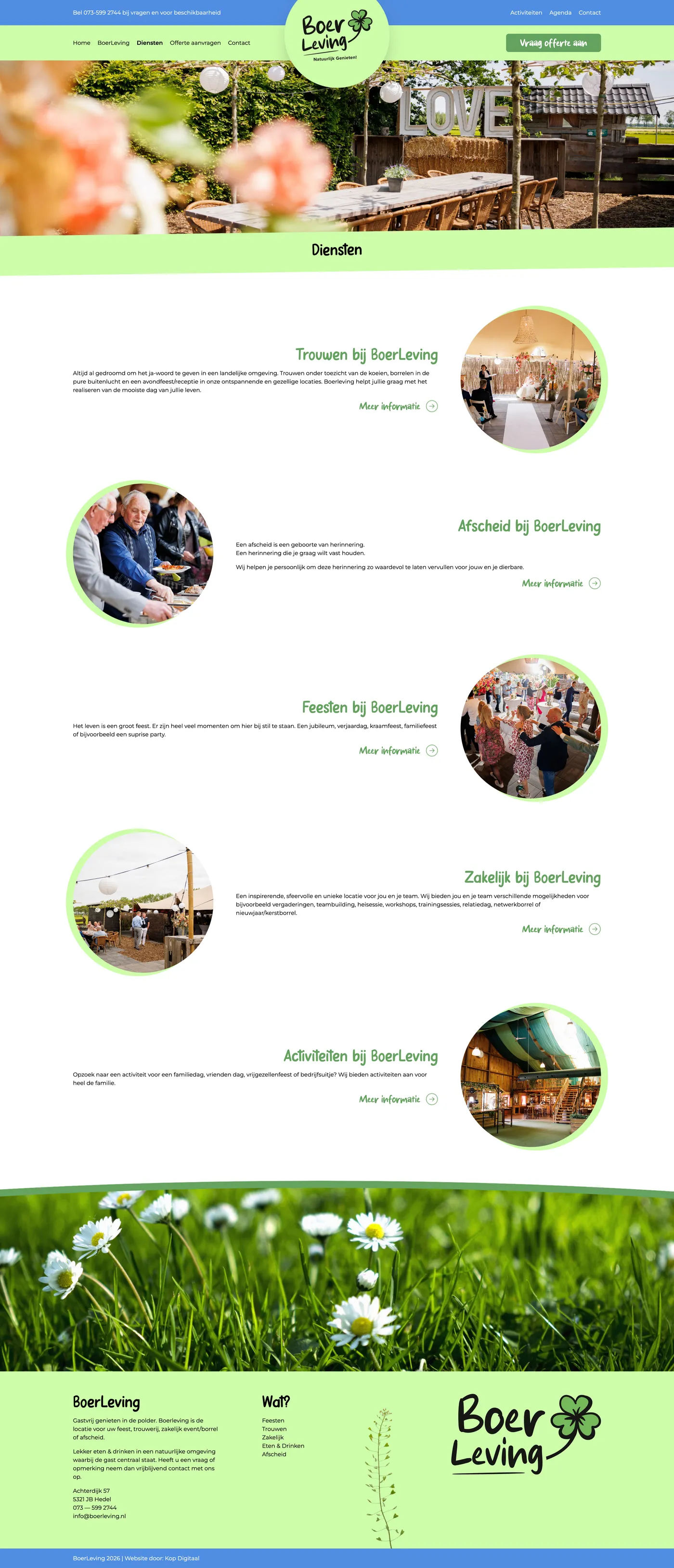 Case website en logo Boerleving