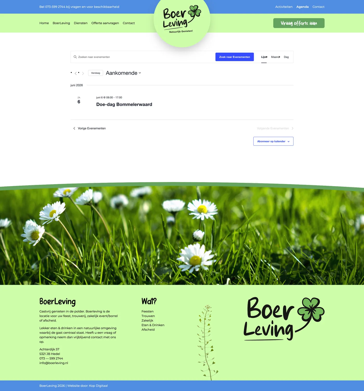 Case website en logo Boerleving