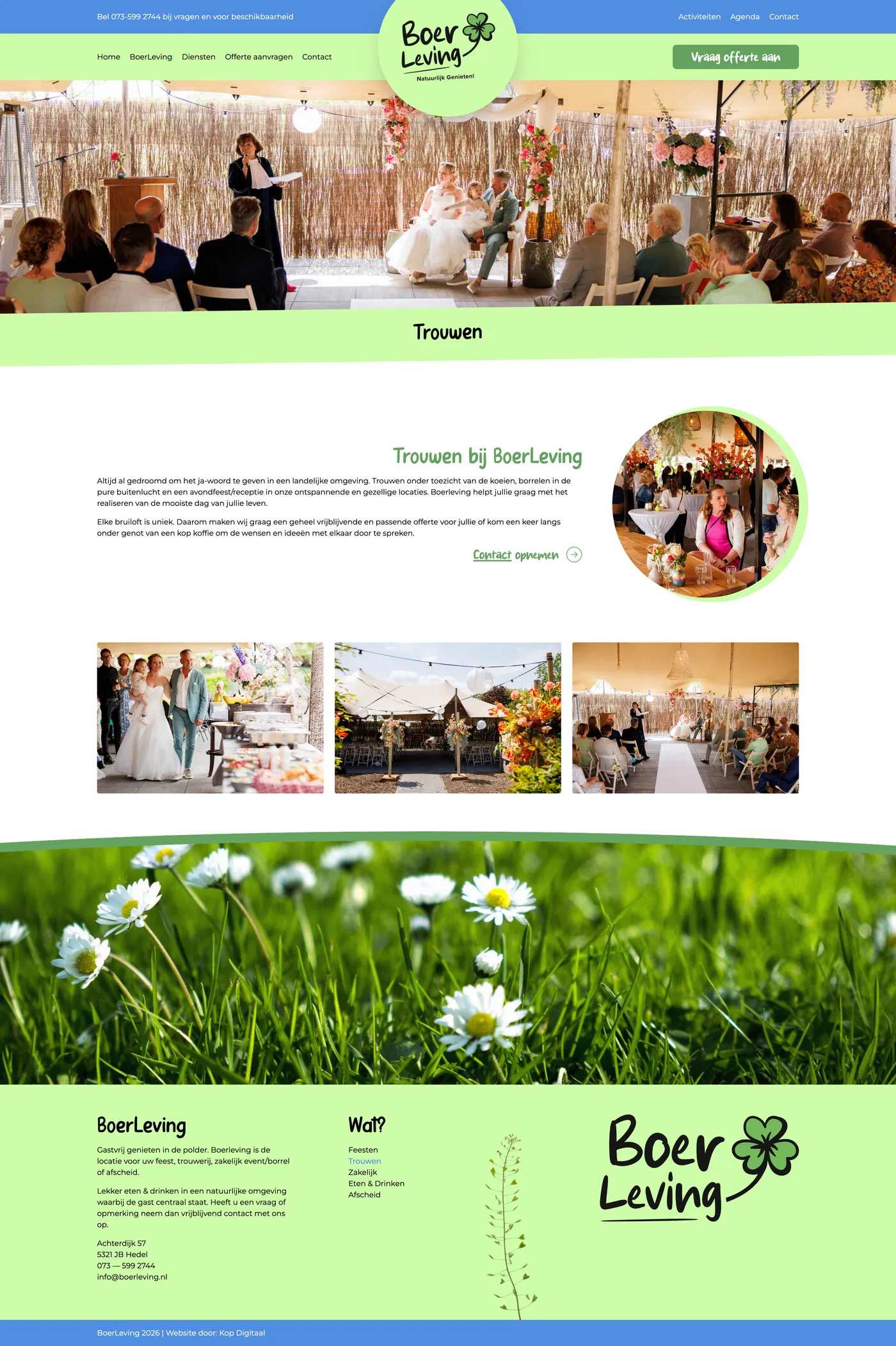 Case website en logo Boerleving