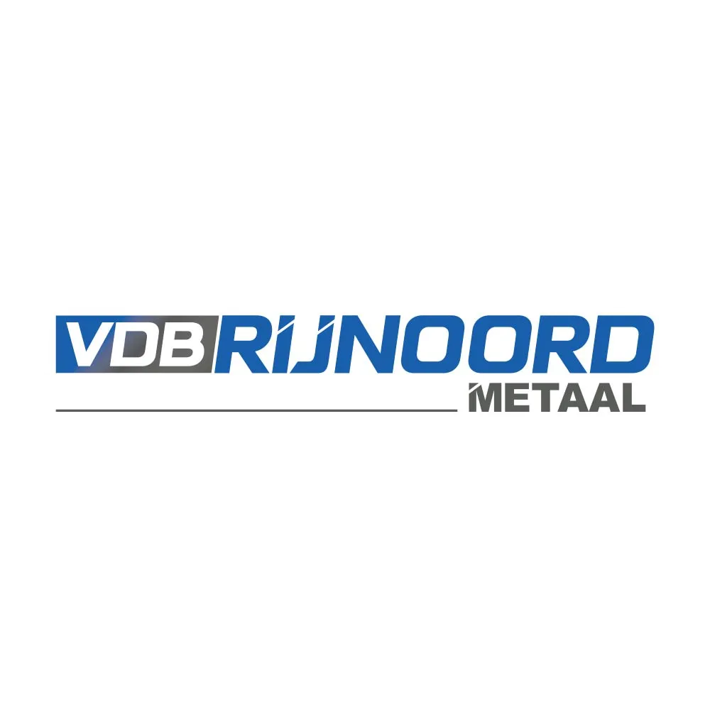 Nieuw logo van VDB Rijnoord Metaal, ontworpen door Pink Raven