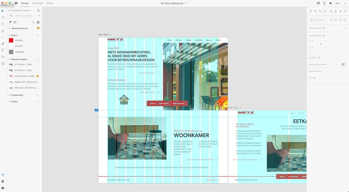 Case maatwerk website metz