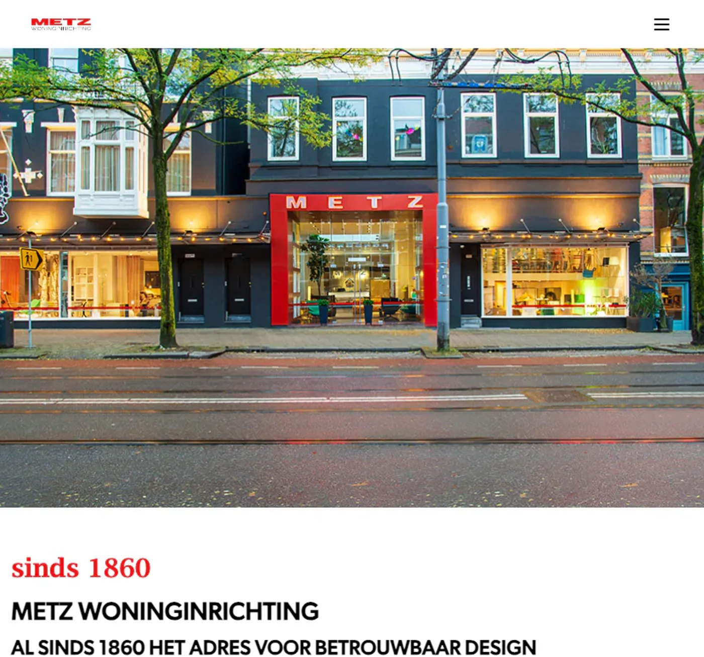 Homepage van Metz Wooninrichting